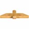 Ekena Millwork Eugene Rough Sawn Timber Gable Bracket, Western Red Cedar, 48"W x 14"H x 6"D x 6"F, 7/12 Pitch GBW048X14X0606EUG00RWR - alternate 4